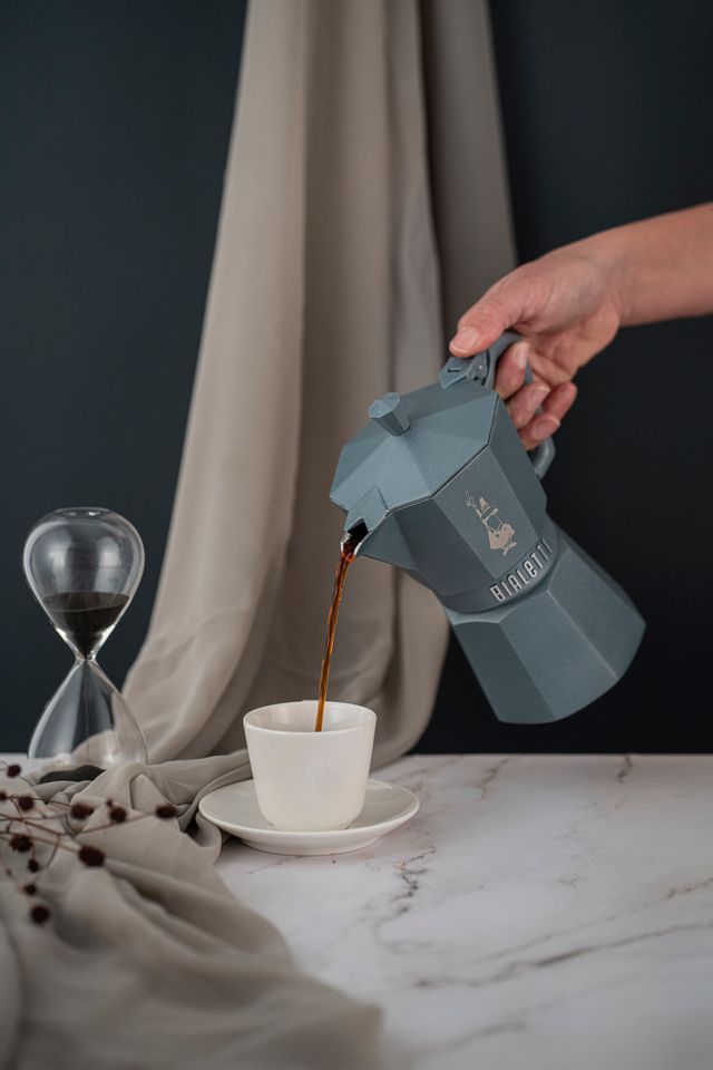 BIA-9076 - Bialetti, Espressokocher Moka Express, Exclusive Induktion, 6 Tassen, grau