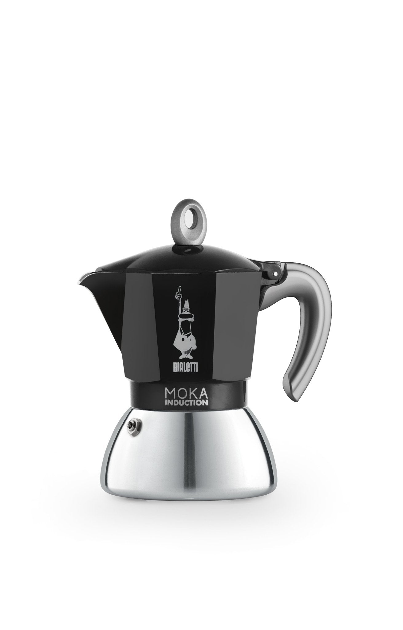 BIA-6934 - Bialetti, Espressokocher Moka Induction, schwarz, 150ml/4 Tassen