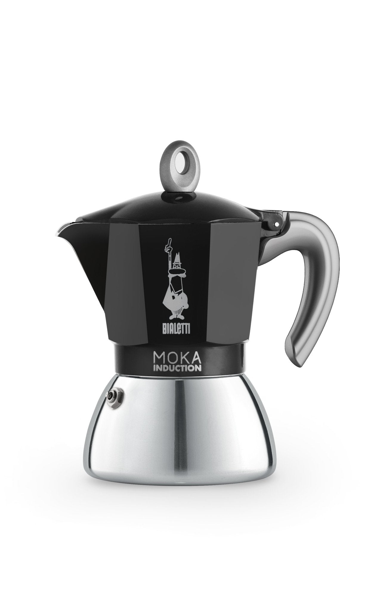 BIA-6936 - Bialetti, Espressokocher Moka Induction schwarz, 6 Tassen