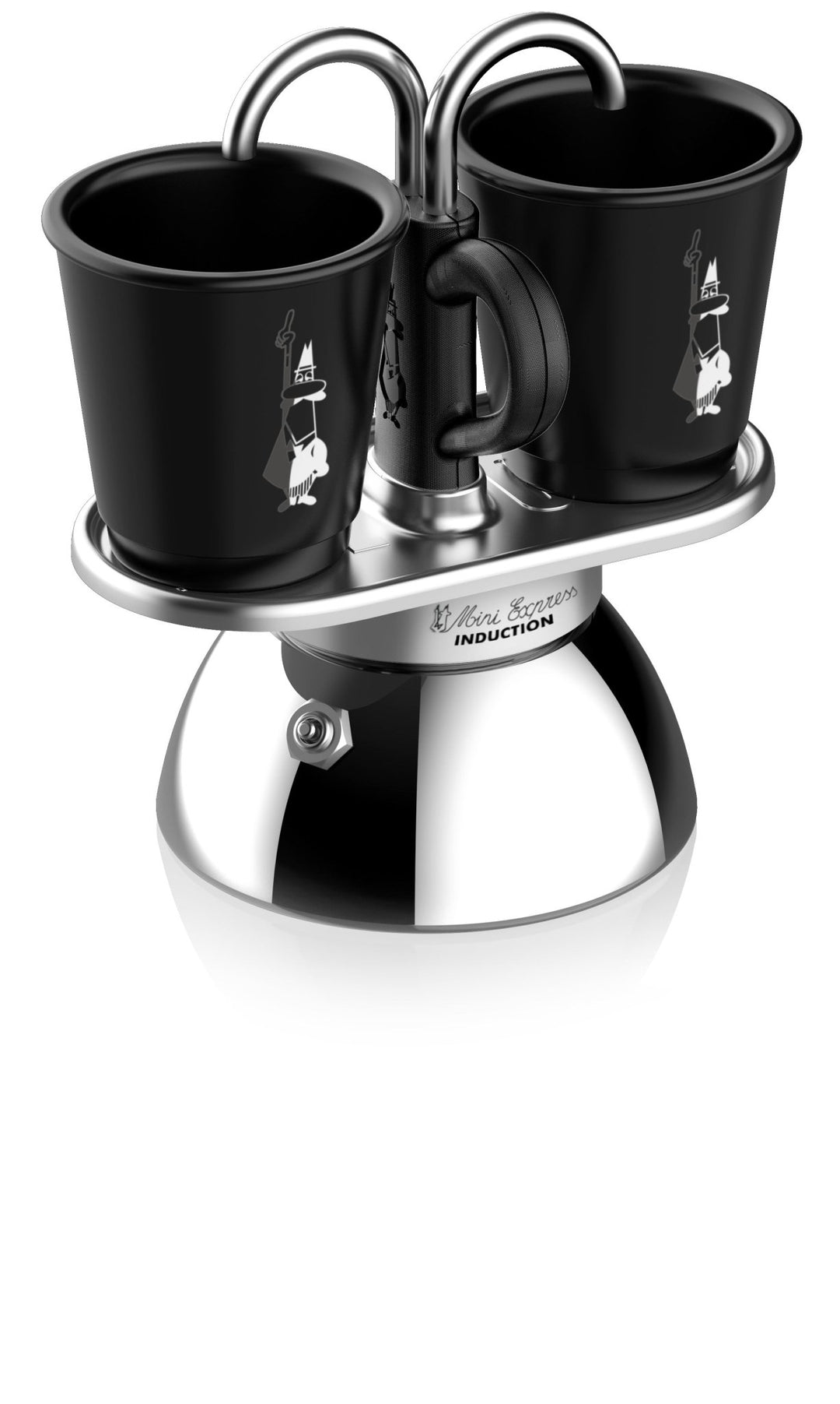 BIA-7310 - Bialetti, Espressokocher Set Mini Induction + 2 Espressobecher