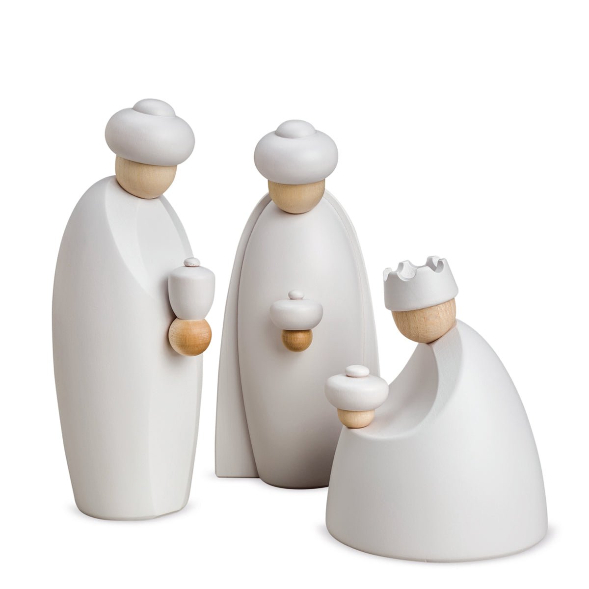 KOE - 130W - Bjoern Koehler - Die Drei Könige, klein, weiß, Figurenset 3 - teilig