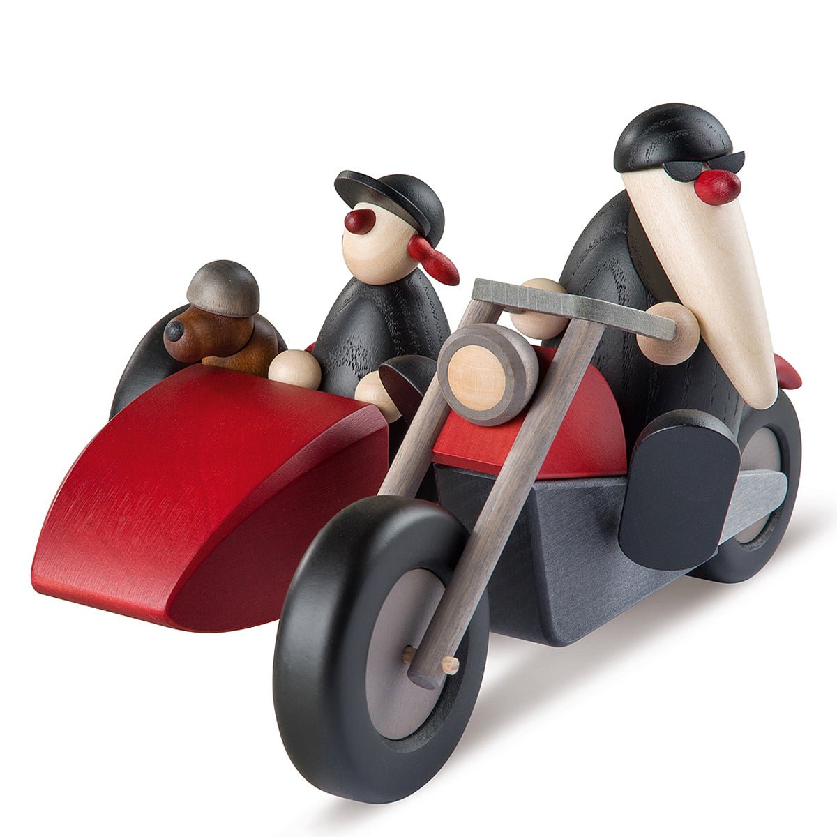 KOE - 51140 - Bjoern Koehler - Familienausflug auf Motorrad, sommerlich schwarz 11cm, Länge 17,5cm
