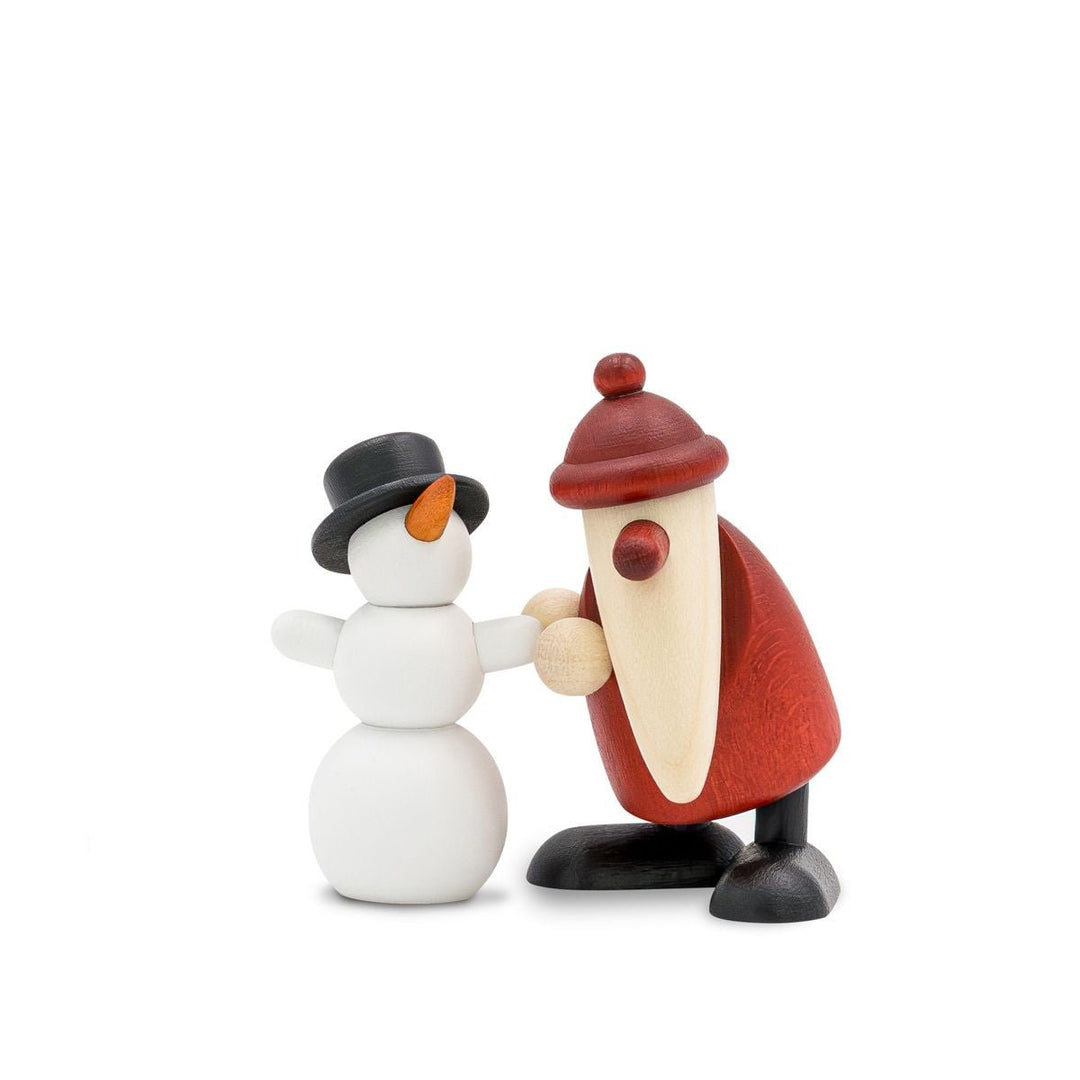 KOE-11650 - Bjoern Koehler - Set in miniatura 10 - Babbo Natale con pupazzo di neve - piccolo 4/3,5 cm - 2026