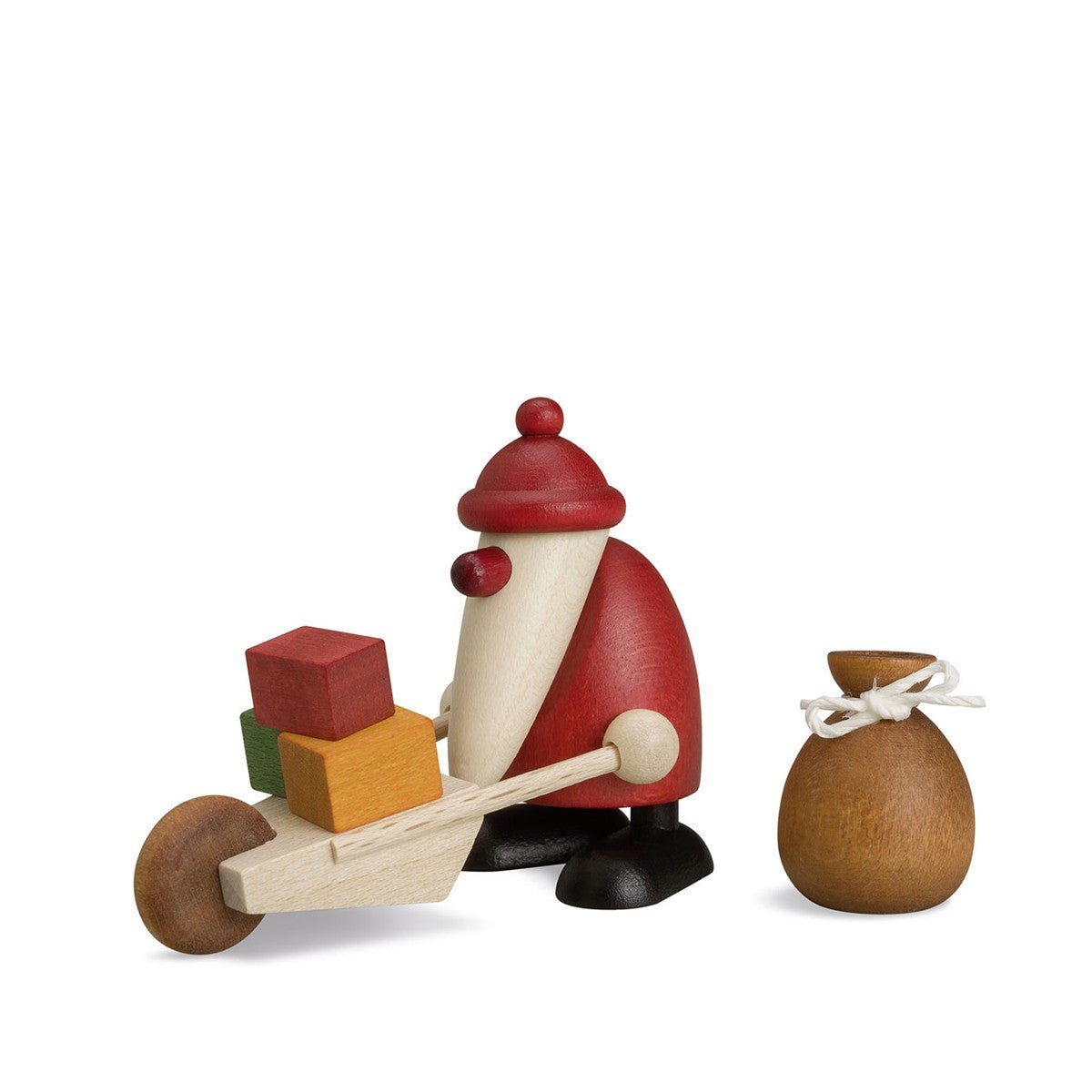 KOE - 116545 - Bjoern Koehler - Miniaturset 3 - Weihnachtsmann mit Schubkarre und Sack