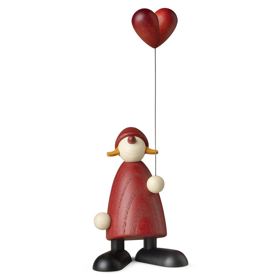 Bjoern Koehler - Weihnachtsfrau mit Herzballon, klein-KOE-6444