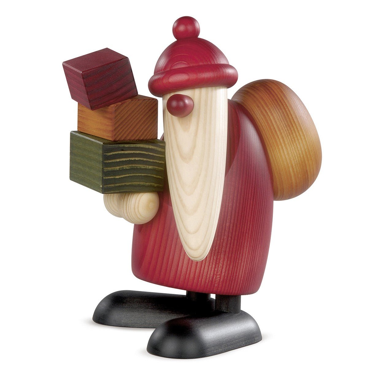 KOE - 7080 - Bjoern Koehler - Weihnachtsmann Geschenke tragend, groß, rot 19cm