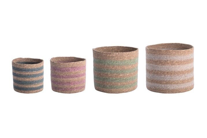 GICO - 1154501020_small_1 - Boathouse, Körbe von GiftCompany, natur/weiss/mint/flieder,grau, Seegras