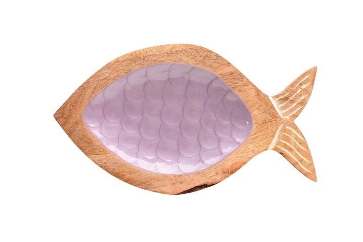 GICO - 1126403014 - Boathouse, Tablett, S, Mangoholz, Fischform, flieder