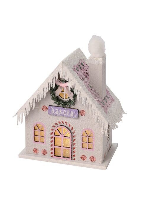 GICO - 1178001001 - Candy Hausmit LED, Gift Company, Bakery, weiß