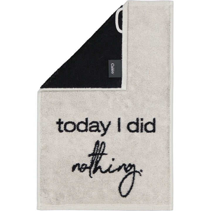CAW-100-4-s30/50 - Cawö - Postcard Towels - today I did nothing, 30/50cm