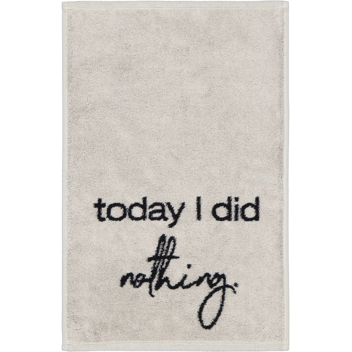CAW-100-4-s30/50 - Cawö - Postcard Towels - today I did nothing, 30/50cm