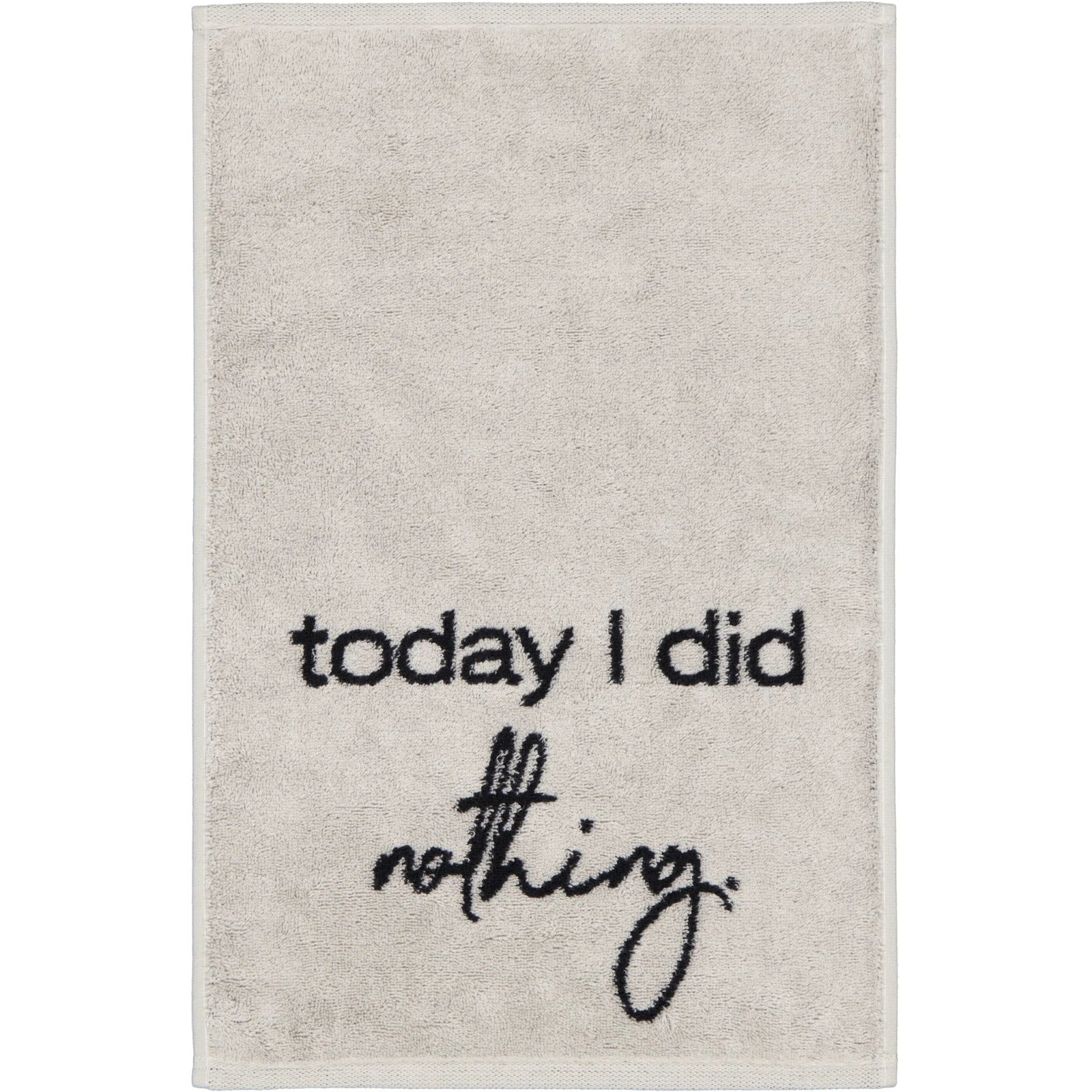 CAW-100-4-s30/50 - Cawö - Postcard Towels - today I did nothing, 30/50cm