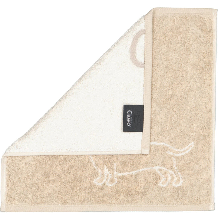 CAW-6249-33-s30/30 - Cawö - Seiflappen - natur/beige, 30/30cm