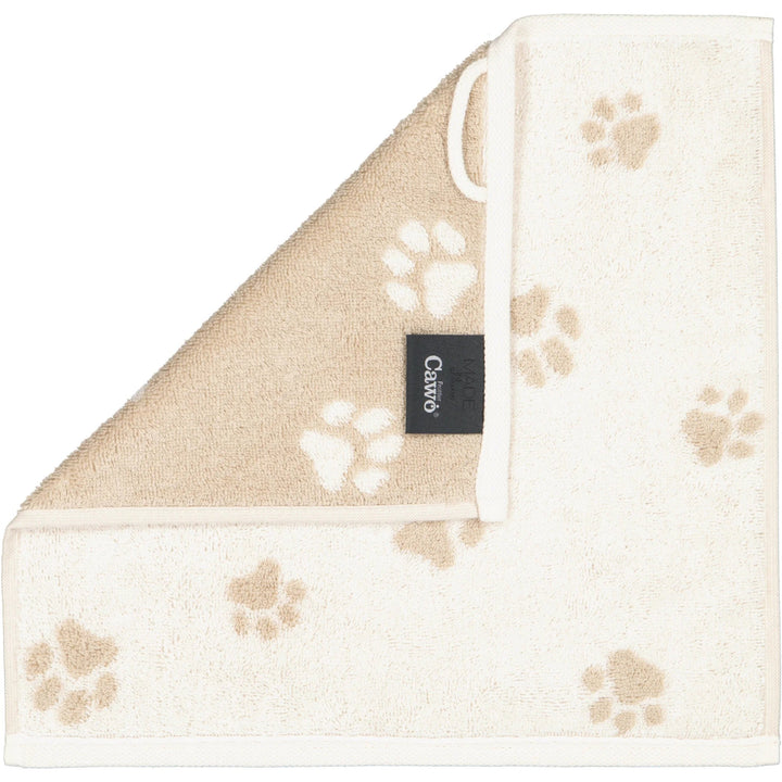 CAW-6249-33-s30/30 - Cawö - Seiflappen - natur/beige, 30/30cm