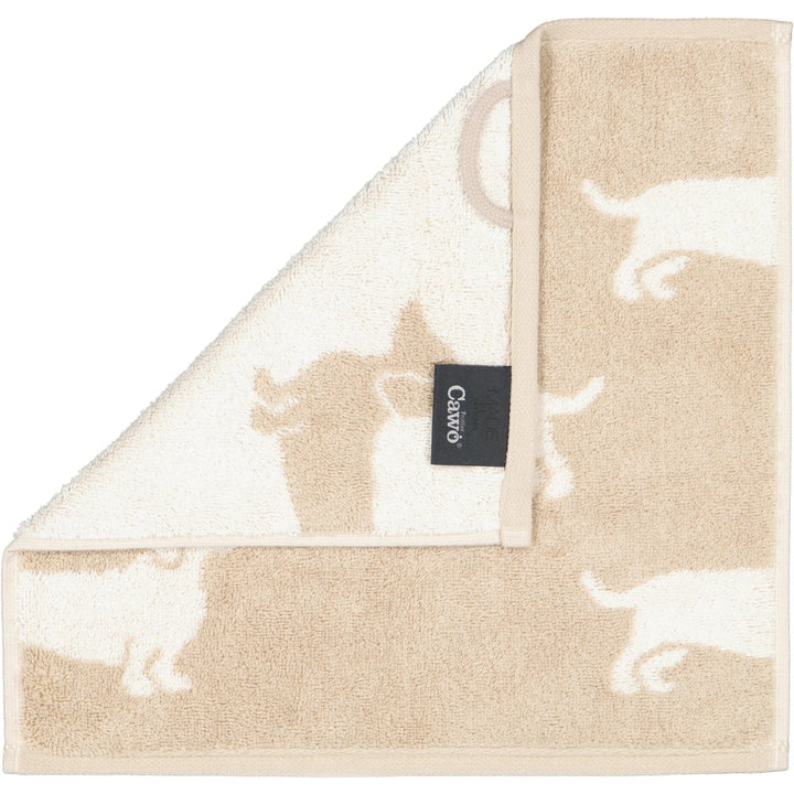 CAW-6249-33-s30/30 - Cawö - Seiflappen - natur/beige, 30/30cm
