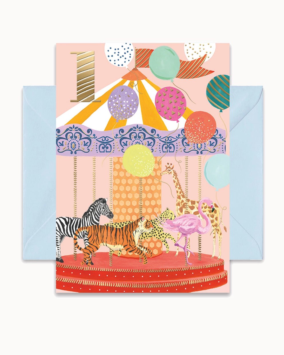 CHI - LT339 - Chic.mic, Doppelkarte mit Umschlag "First Birthday"