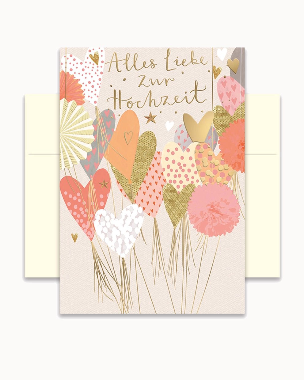 CHI - LT345 - Chic.mic, Doppelkarten mit Umschlag "Alles Liebe zur Hochzeit"