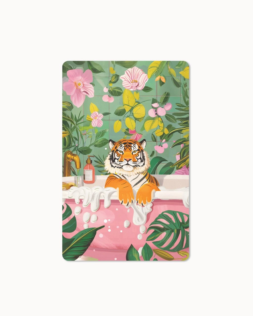 CHI - LC366 - chic.mic - Lunacard Postkarte 'bathing tiger'