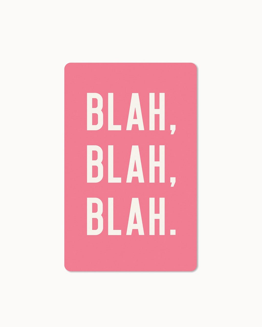 CHI - LC301 - chic.mic - Lunacard Postkarte 'Blah Blah Blah'