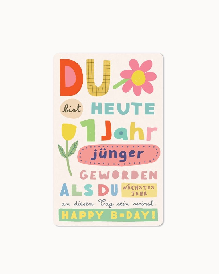 CHI - LC401 - Chic.mic, Lunacard Postkarte "Du bist heute 1 Jahr junger geworden..."