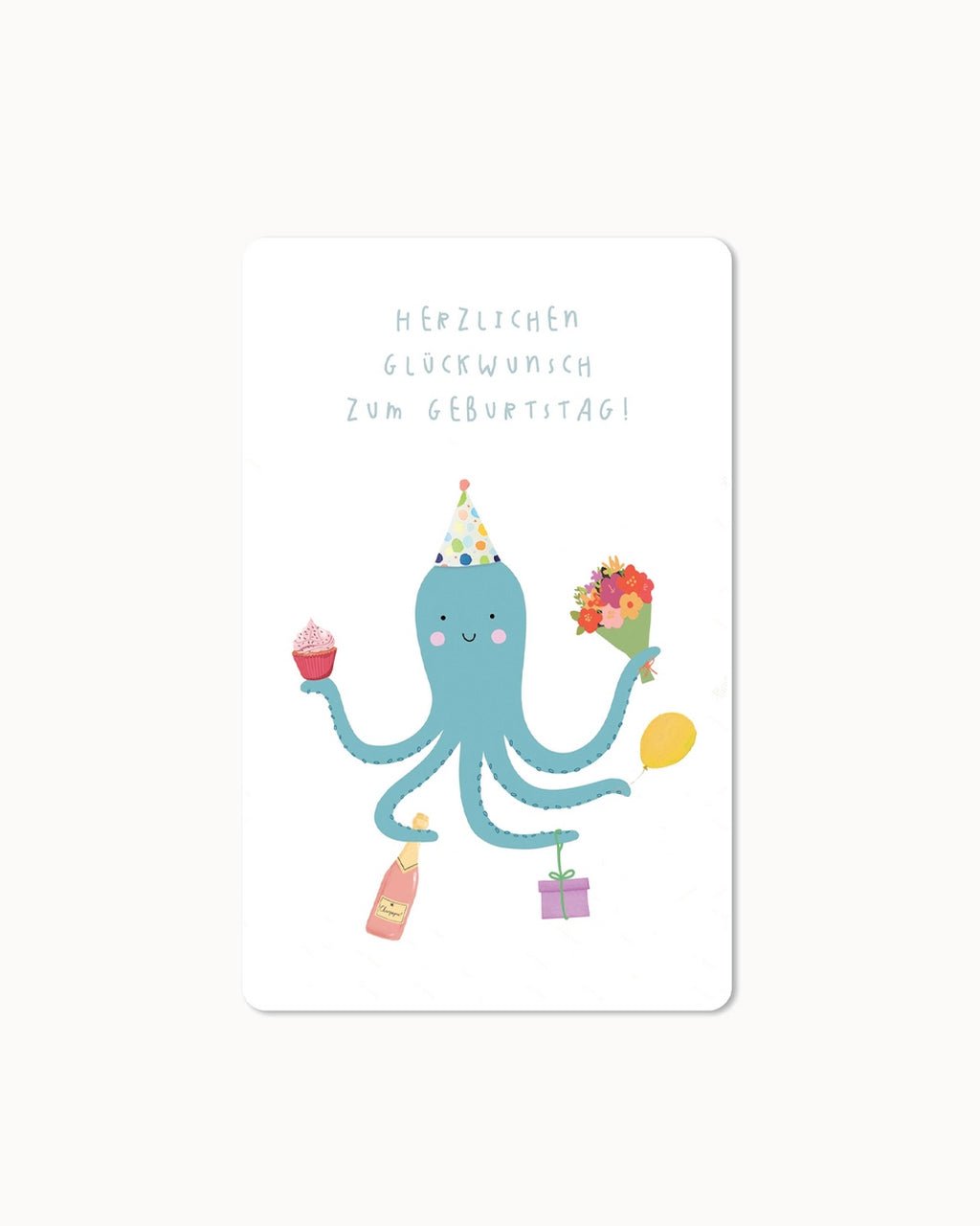 CHI - LC378 - chic.mic - Lunacard Postkarte 'Qualle Geburtstag'