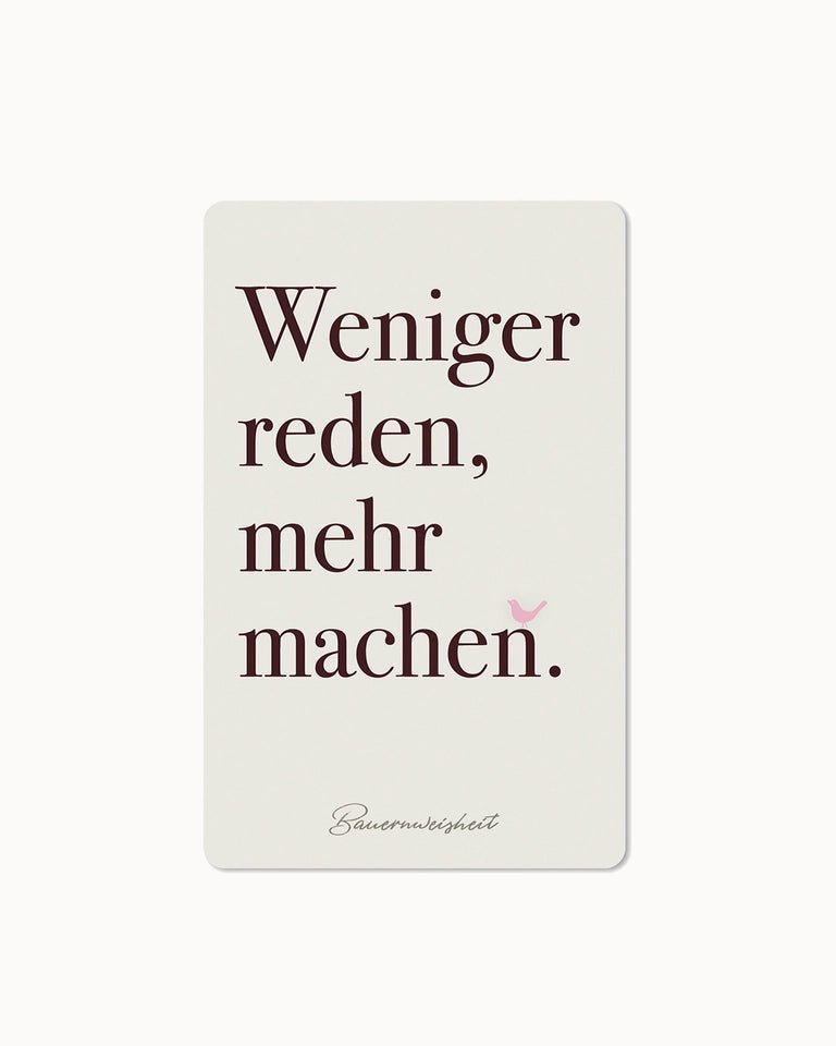 CHI - LC247 - Chic.mic, Lunacard Postkarte, "weniger reden"