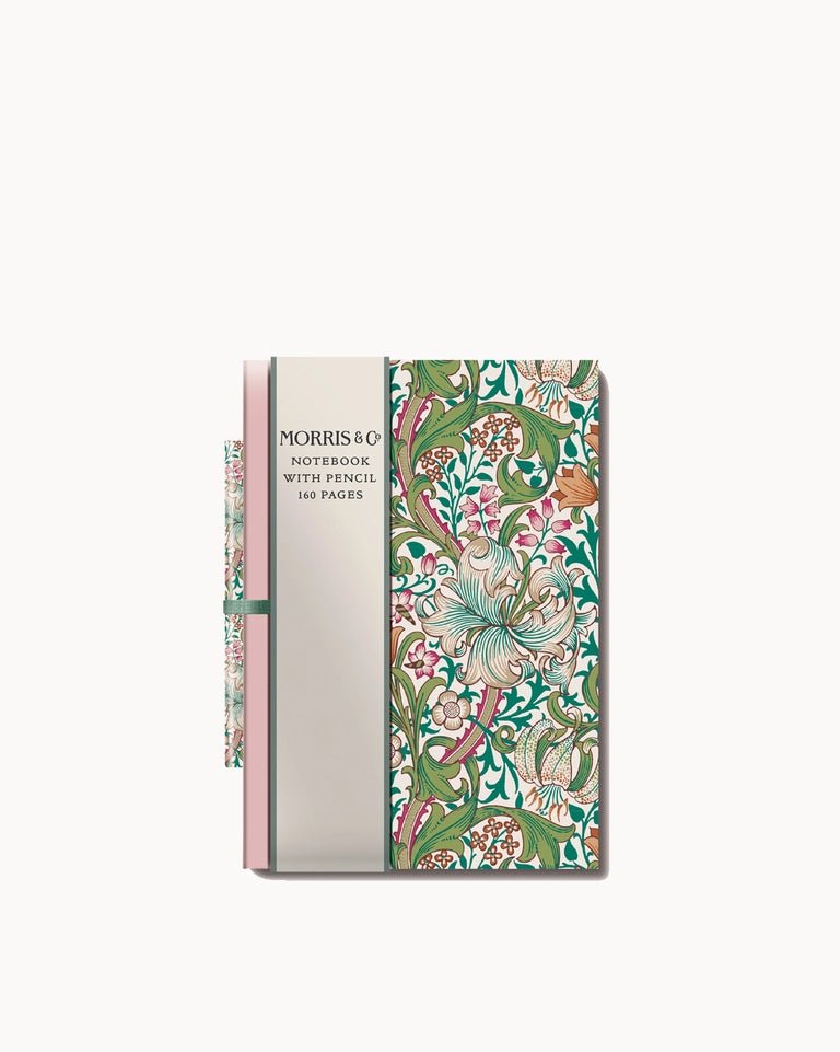 CHI - WMS0015 - Chic.mic, Mini Notizbuch A6 mit Stift, Blumenmotive William Morris