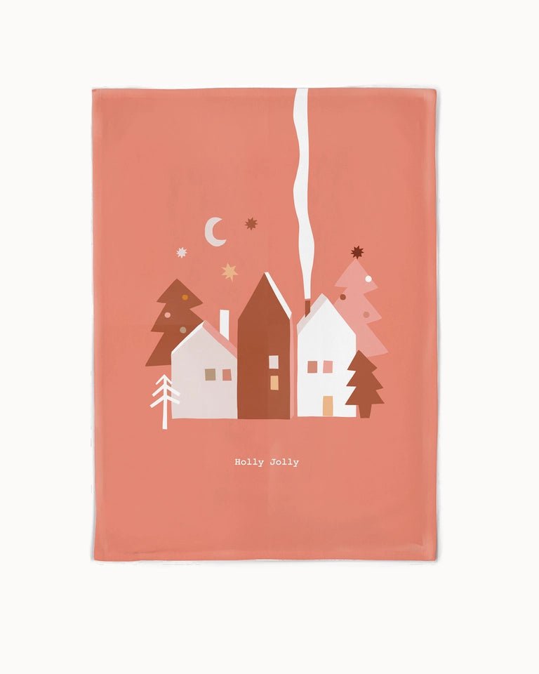 Chic.mic, Organic kitchen towel "Holly Jolly" - chi - OKT127