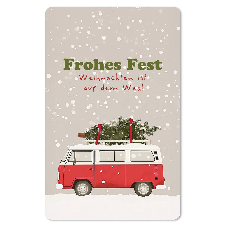 CHI-LC718 - Chic.mic, Postkarte "Weihnachten ist auf dem Weg"