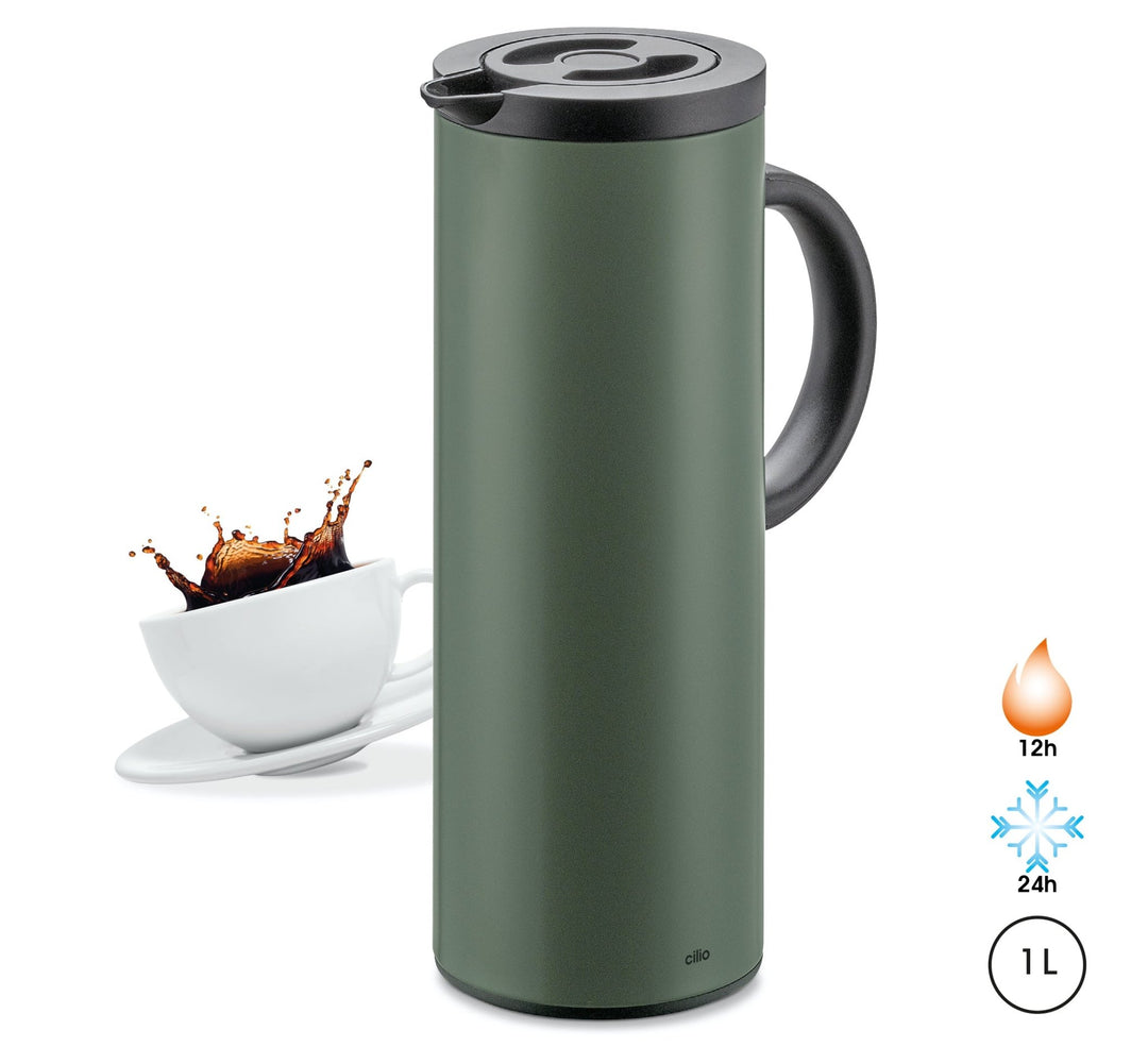 KPR-544947 - Cilio, termo kanvica „Firenze“, farba olivovo zelená matná, 1 l