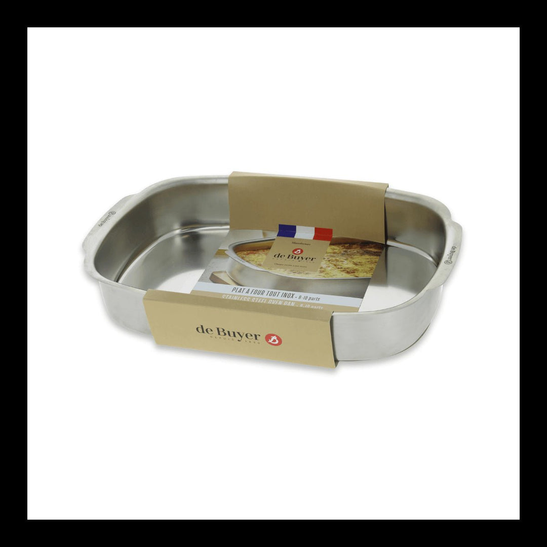 DEB-312438 - De Buyer, Rechteckige Auflaufform Edelstahl 38x26cm