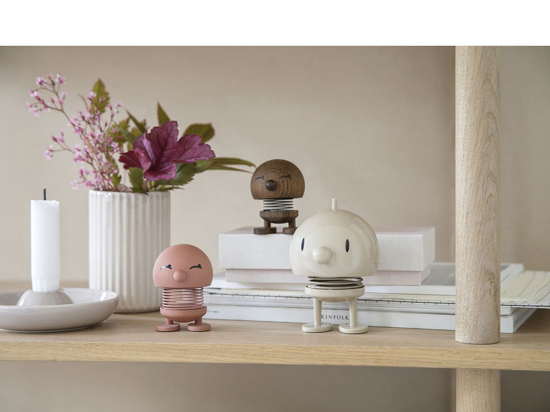 F&amp;H-26037 - F&amp;H Group, Hoptimist Wackelfigur, 10x10x15cm, groß, Farbe Latte