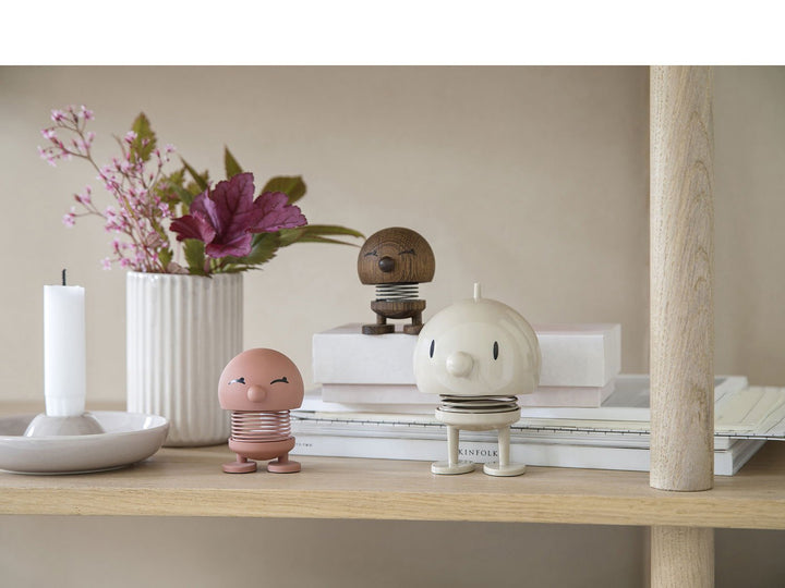 F&amp;H-26037 - F&amp;H Group, Hoptimist Wackelfigur, 10x10x15cm, groß, Farbe Latte