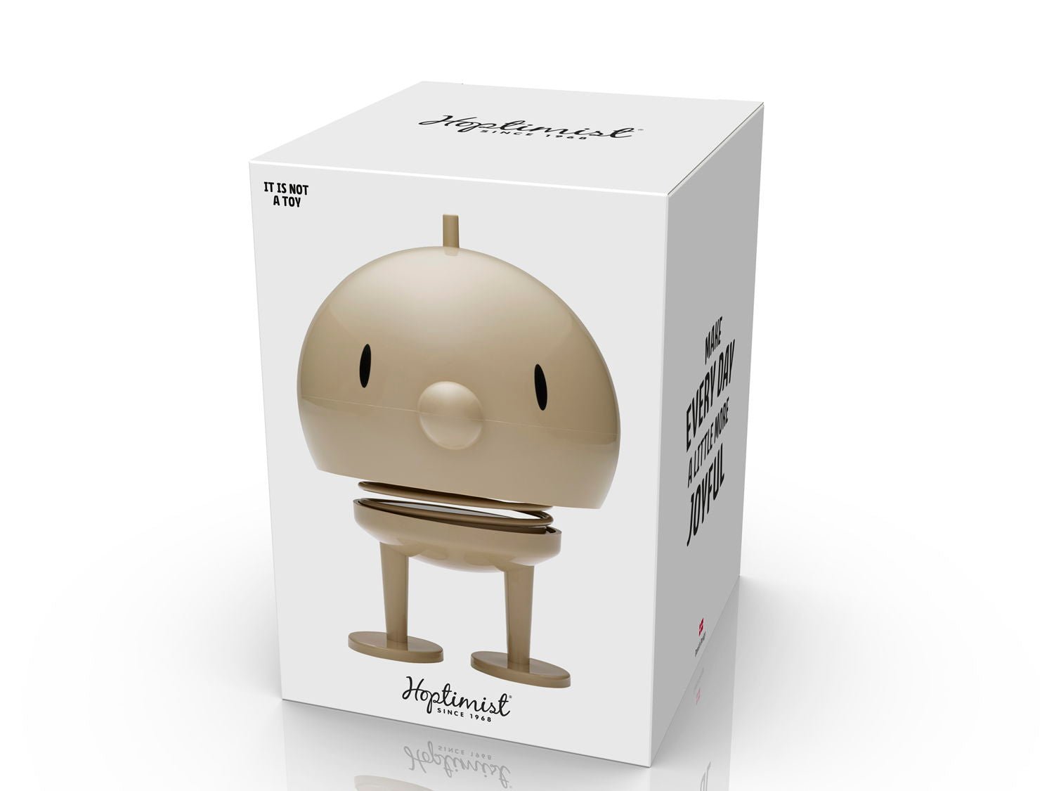 F&H-26037 - F&H Group, Hoptimist Wackelfigur, 10x10x15cm, groß, Farbe Latte