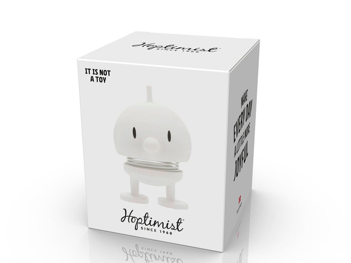 F&amp;H-32356 - F&amp;H Group, Hoptimist Wackelfigur, 4,5 x 5,8 x 7,6 cm, klein, Farbe weiß