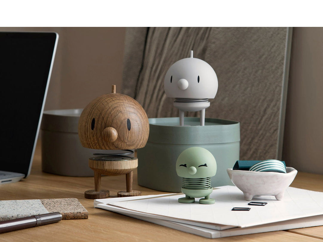 F&amp;H-26114 - F&amp;H Group, Hoptimist Wackelfigur, 7,5x8,5x10,7cm, medium, Farbe ash