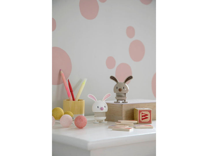 F&amp;H-26281 - F&amp;H Group, Hoptimist Wackelfigur Bunny, 7,5x5,8x9cm, klein, Farbe weiß