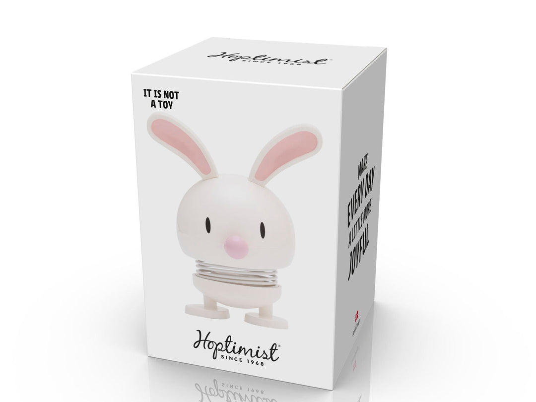 F&amp;H-26281 - F&amp;H Group, Hoptimist Wackelfigur Bunny, 7,5x5,8x9cm, klein, Farbe weiß