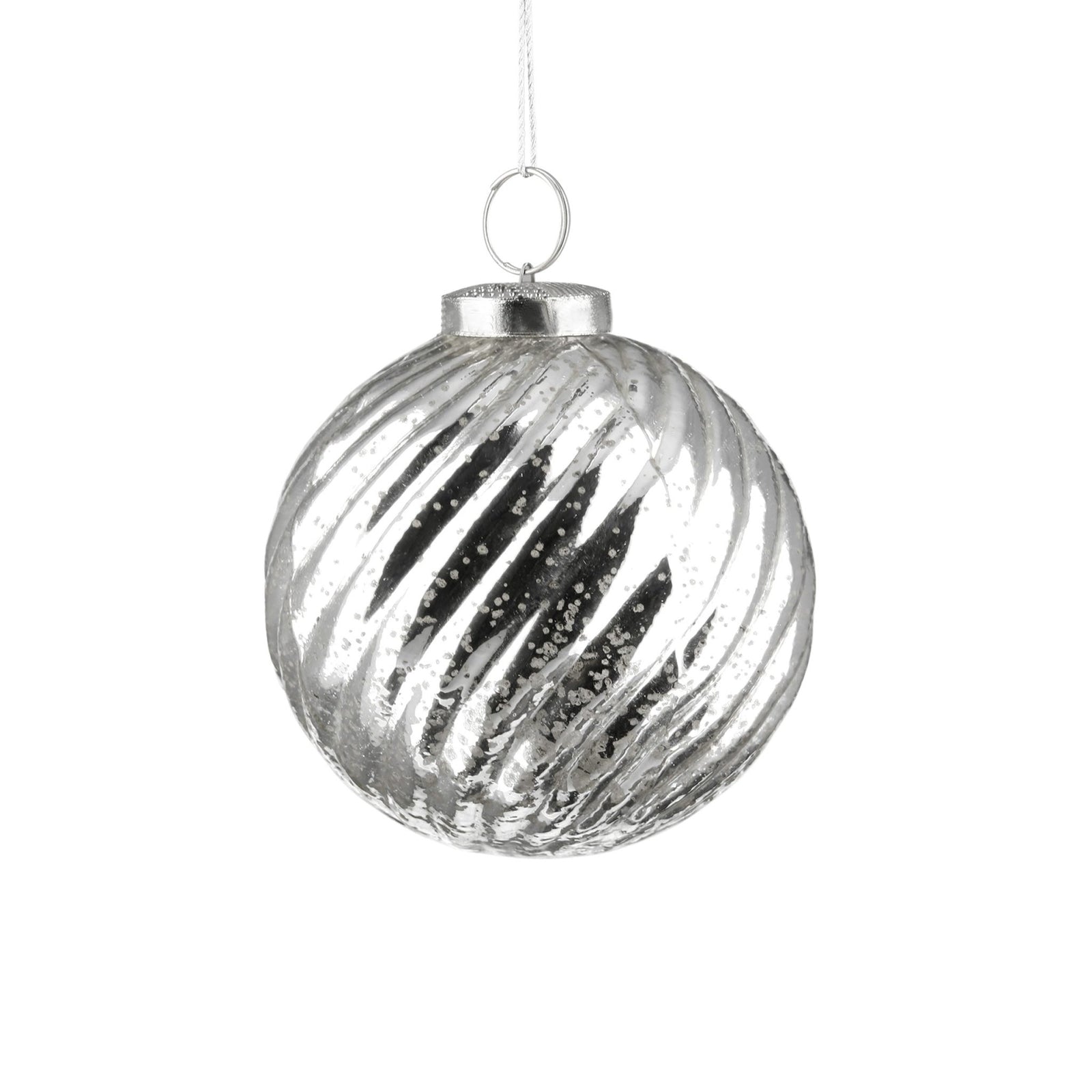 FINK - 119024 - FINK, Abby Anhänger, Glas/antik silberfarben, H10,5cm, D10cm