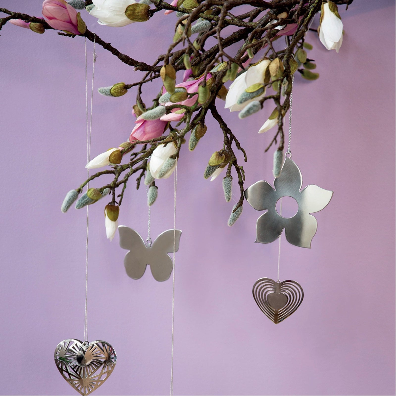 FINK - 151151 - FINK, Anhänger Edelstahl glatt "Linda", silberfarben, H13cm