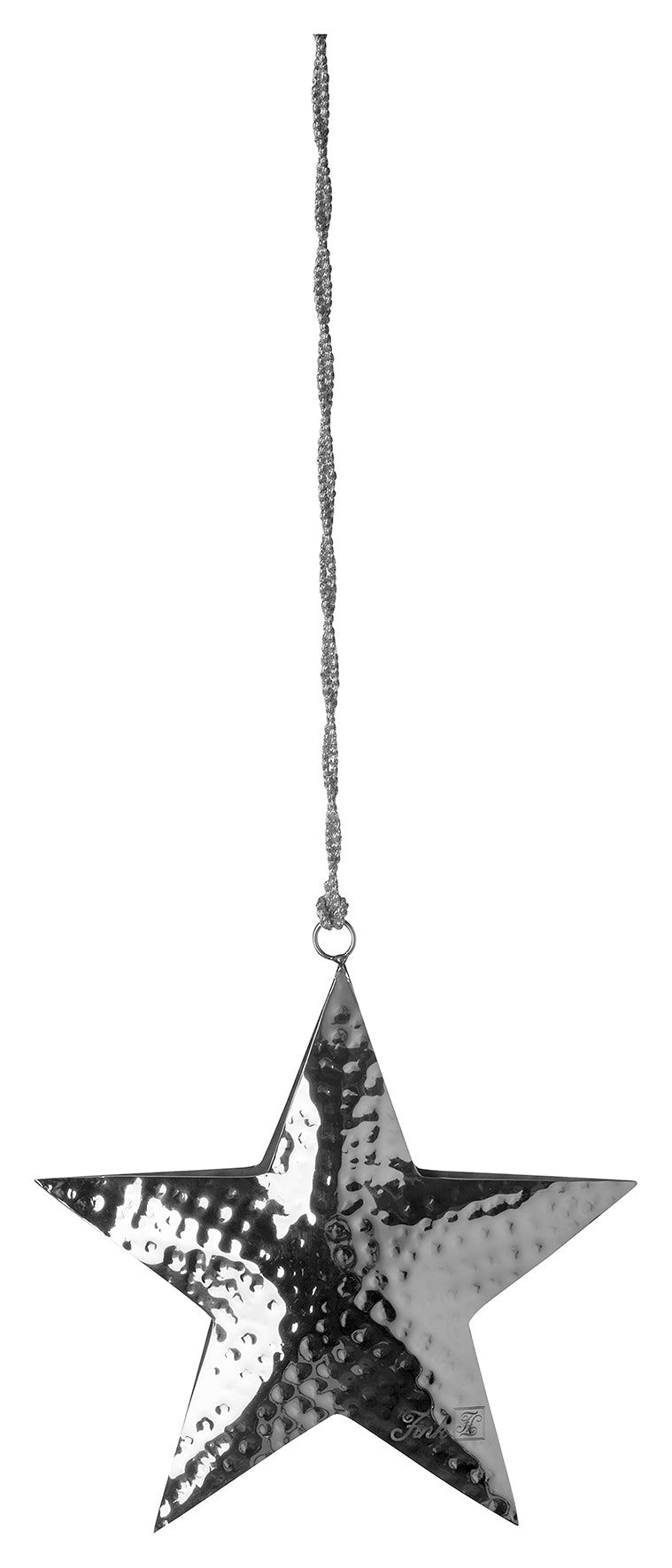 FINK - 151167 - FINK, Jella Deko Stern, Edelstahl gehämmert, Höhe 16cm