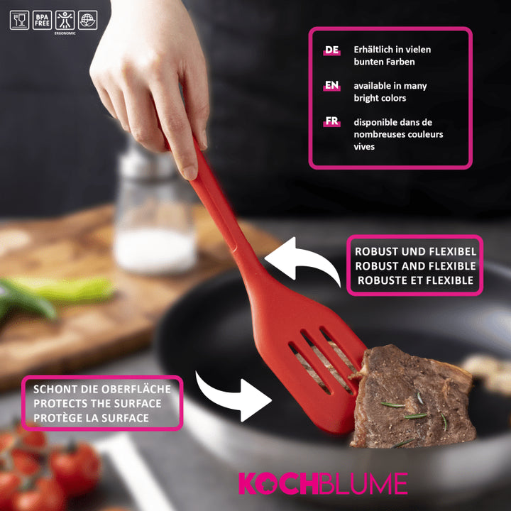 KOBL - 22028.02 - Flexwender 30cm, KochBlume, Silikon, Edelstahl, limette