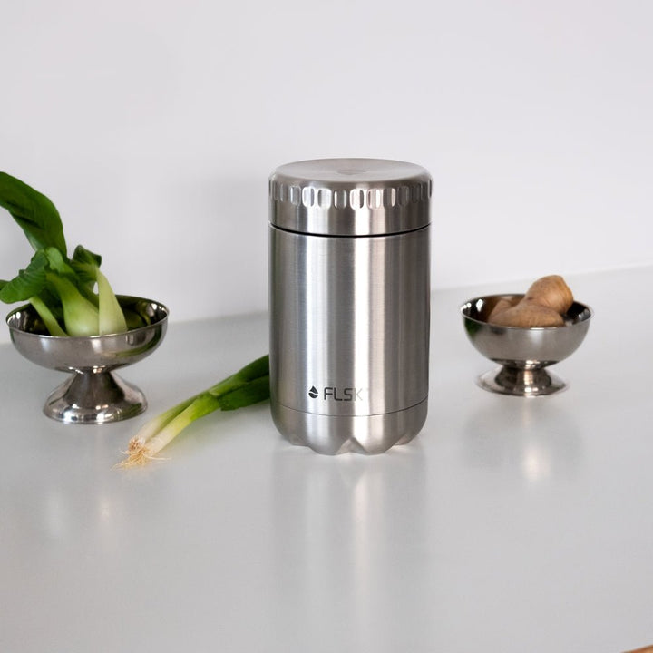 FL-1040-0700-2013 - FLSK Food Jar Edelstahl - all natural, 600ml, 16,6cm hoch
