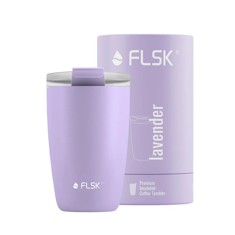 FLSK To - Go - Cup aus Edelstahl, lavender, 350ml, 14,2cm hoch FL - 1030 - 0350 - 2036