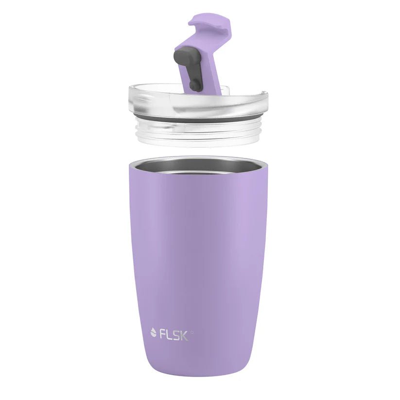 FLSK To - Go - Cup aus Edelstahl, lavender, 350ml, 14,2cm hoch FL - 1030 - 0350 - 2036