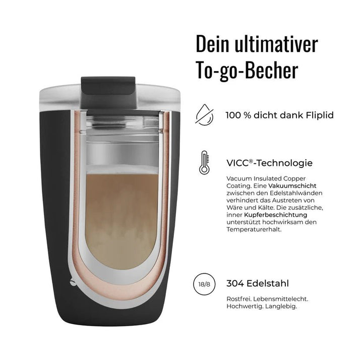 FL - 1030 - 0500 - 2036 - FLSK To - Go - Cup aus Edelstahl, lavender, 500ml, 17,8cm hoch