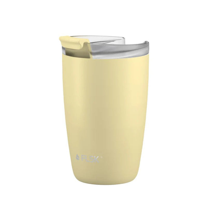 FLSK To - Go - Cup aus Edelstahl, lemon, 350ml, 14,2cm hoch FL - 1030 - 0350 - 2038