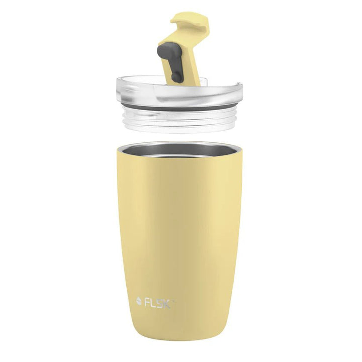 FLSK To - Go - Cup aus Edelstahl, lemon, 350ml, 14,2cm hoch FL - 1030 - 0350 - 2038