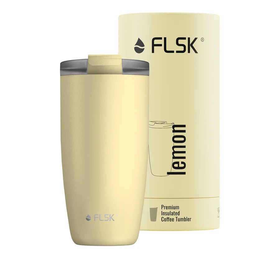 FL - 1030 - 0500 - 2038 - FLSK To - Go - Cup aus Edelstahl, lemon, 500ml, 17,8cm hoch