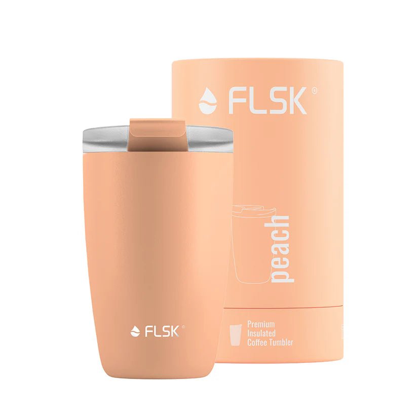 FLSK To - Go - Cup aus Edelstahl, peach, 350ml, 14,2cm hoch FL - 1030 - 0350 - 2037